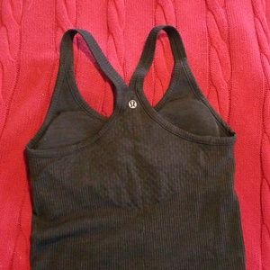 Razorback charcoal gray padded tank top